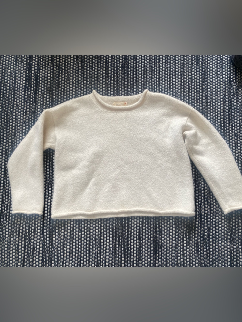 Gillian Steven’s Women's Crop Oversized Boxy Crewneck Sweater